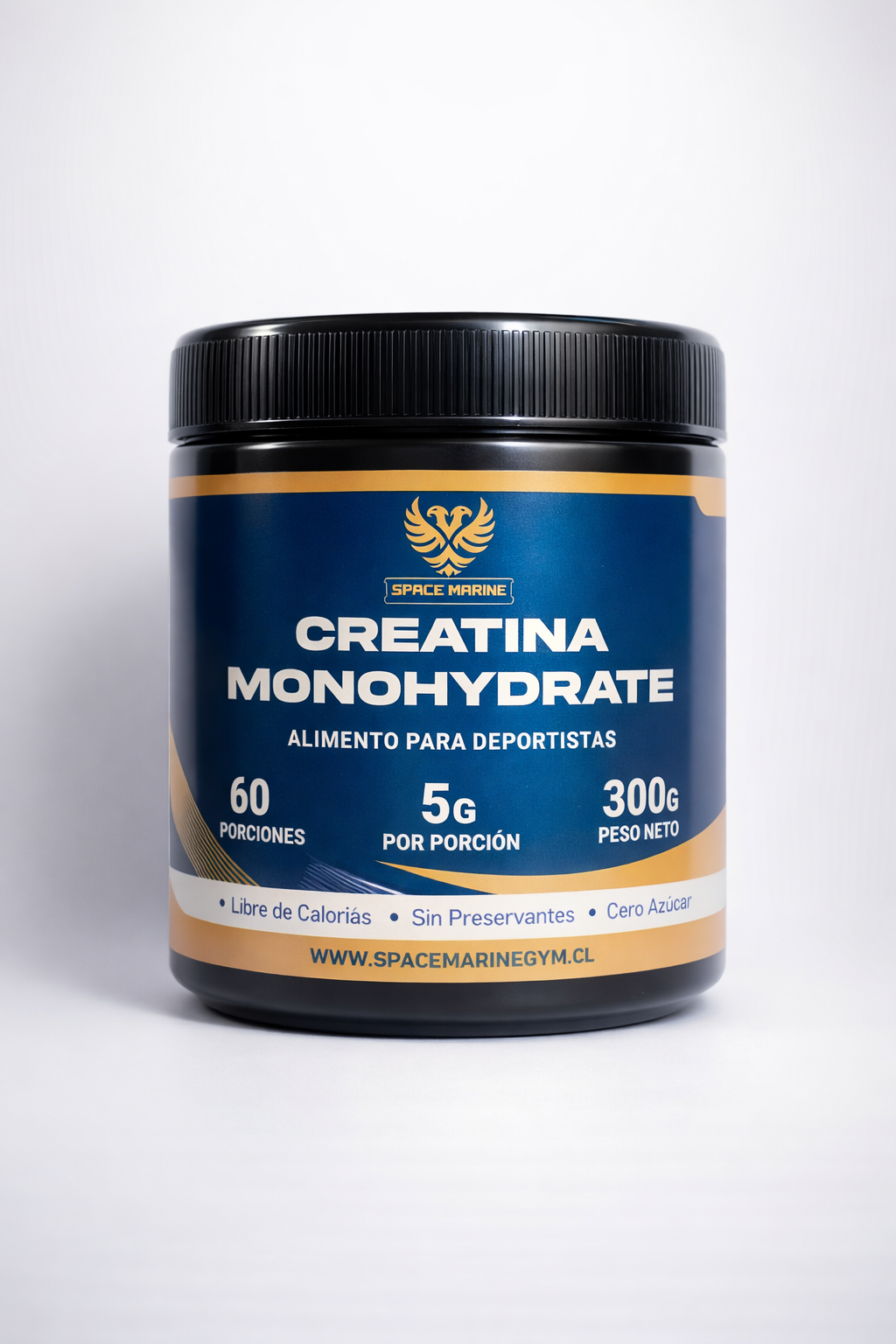 Creatina Monohidrato Space Marin - Vista frontal